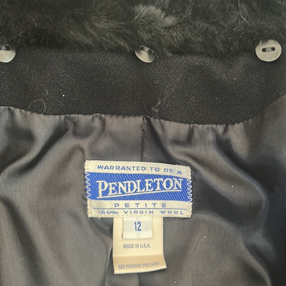 Pendleton Black 100% Virgin Wool Lined Blazer Sui… - image 6